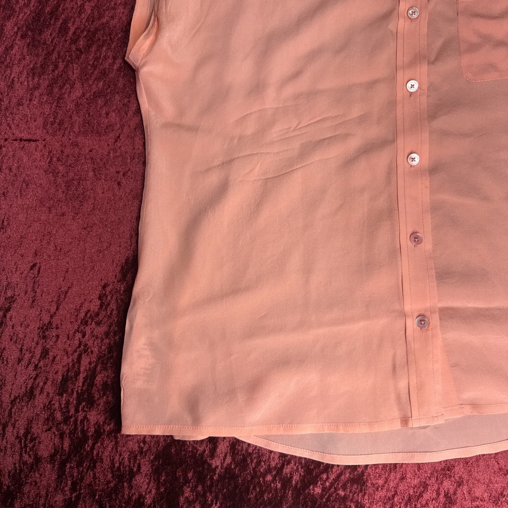 Tommy Bahama Women Pink Medium Sleeveless Button-Down Shirt‎ M Thin - Picture 5 of 11